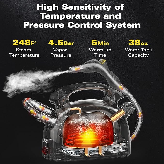 Steam Cleaner, 248°F High-Temperature Steam - Image 3