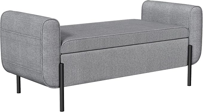 SONGMICS Storage Bench with Armrests, Ottoman by SONGMICSbySONGMICSHOME