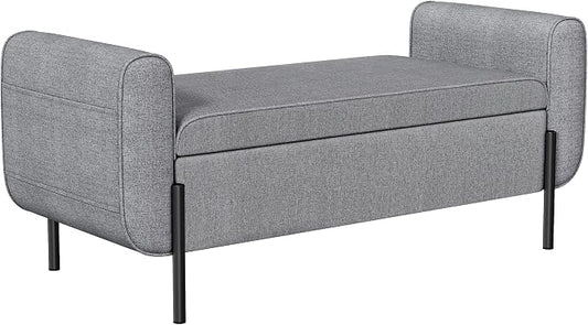 SONGMICS Storage Bench with Armrests, Ottoman by SONGMICSbySONGMICSHOME