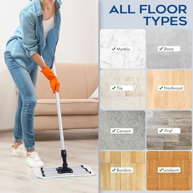 Matthew 18'' 36Pcs Microfiber Spray Mop Replacement Pads Heads - Image 4
