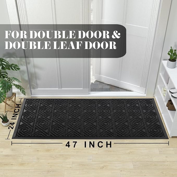 Yimobra Door Mat, Outdoor Indoor Entrance Welcome Mat, Heavy Entry Front Door - Image 2