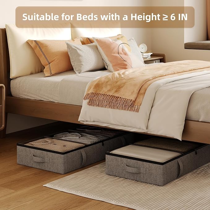 Vailando Under Bed Storage, 2 Pack Under Bed Storage Containers - Image 2