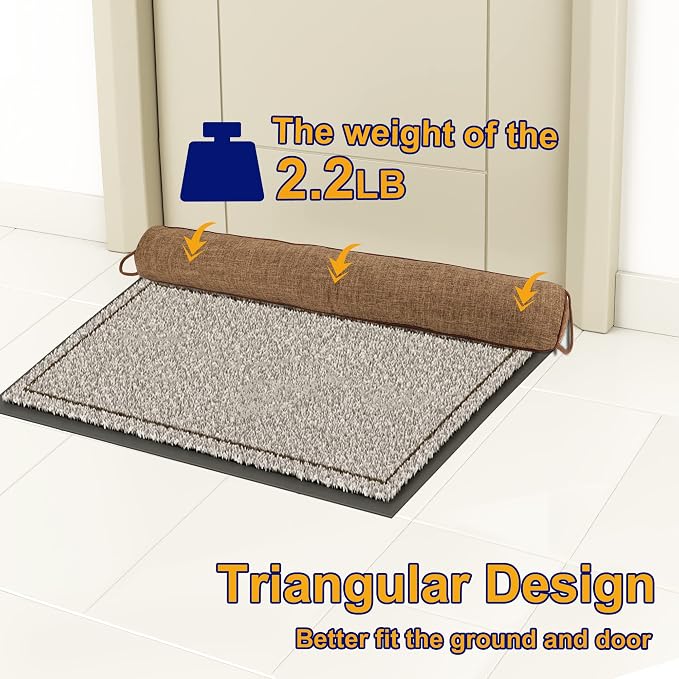 NABOWAN 30" Weighted Under Door Draft Stopper -Triangular Door Draft Blocker - Image 4