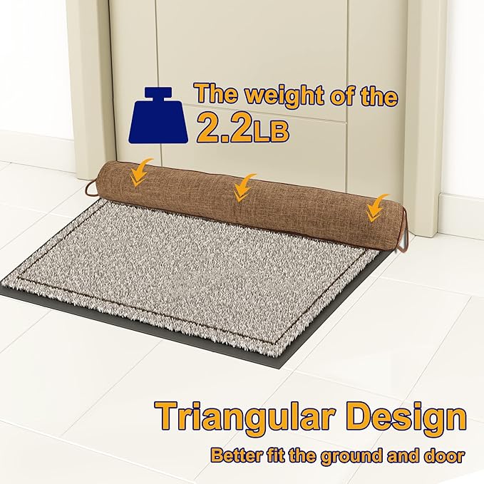 NABOWAN 32" Weighted Under Door Draft Stopper -Triangular Door Draft Blocker - Image 4
