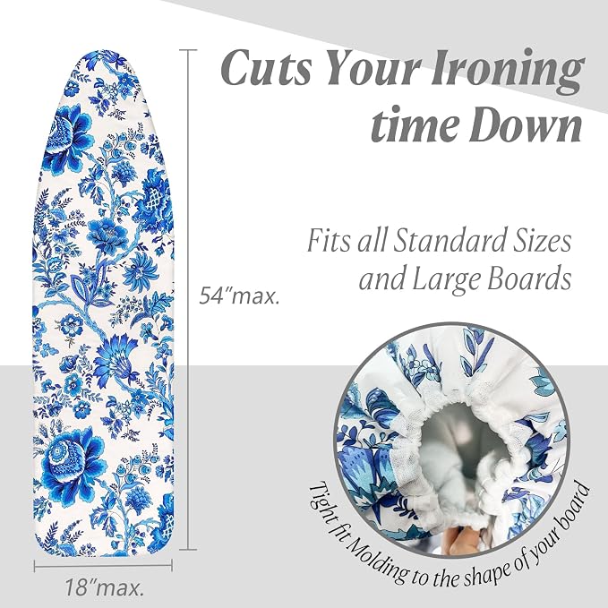 Ironing Board Cover and Pad 15x54 Inch Standard Ironing Board Cover - Image 4