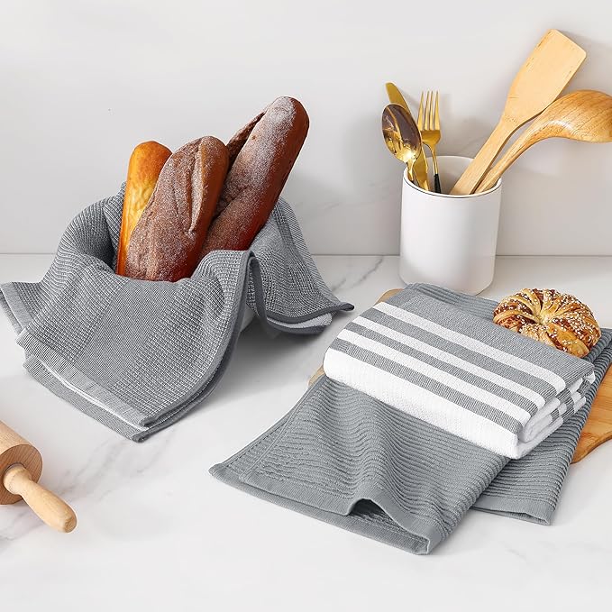 Homaxy Premium Kitchen Towels, Large Cotton 380 GSM Kitchen Hand Towels - Image 6