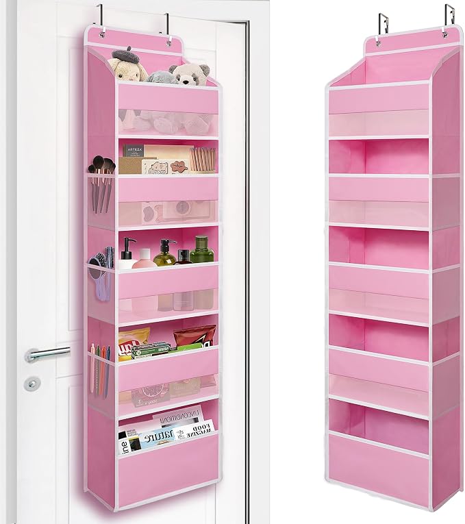 Over Door Organizer with 5 Large Pockets, Heavy Duty Hanging Organizer Storage by TYMENSH