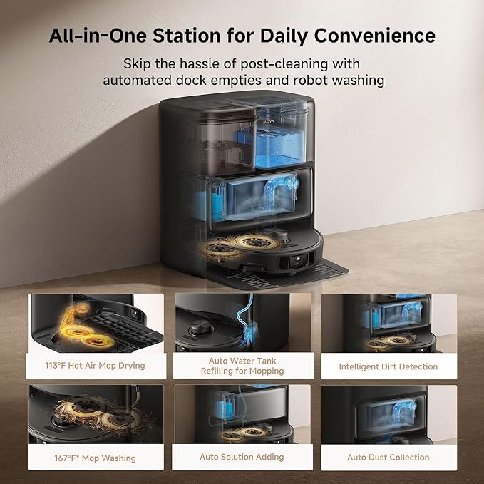 Mova P50 Pro Ultra Robot Vacuum and Mop, 000Pa Suction - Image 2