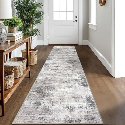 IOHOUZE Abstract Runner Rug 2x10 Ft Washable Runners by iOhouze