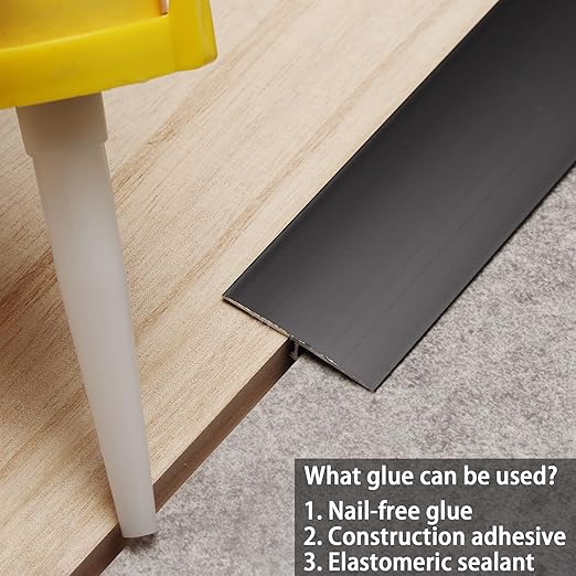 3Pcs Aluminum T Molding Trim & Floor Transition Strips, Flat Divider Strip - Image 4