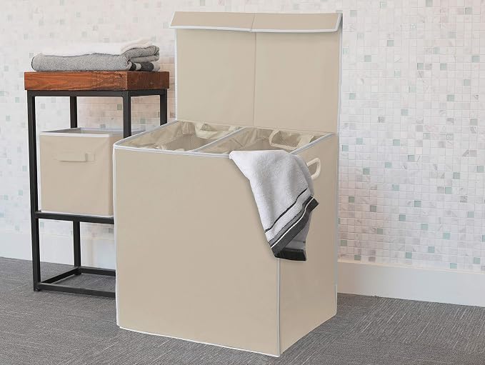 Simple Houseware Double Laundry Hamper - Image 5
