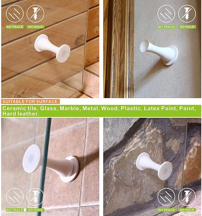 Magnetic Door Stopper Self Adhesive, Silicone Door Stop Holder Wall Mount - Image 6