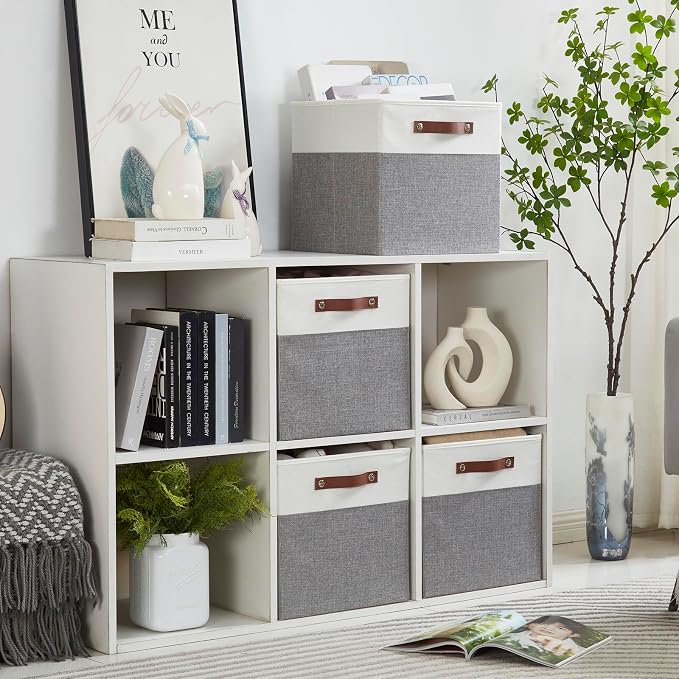 Collapsible Fabric Storage Cube Bins - Image 7