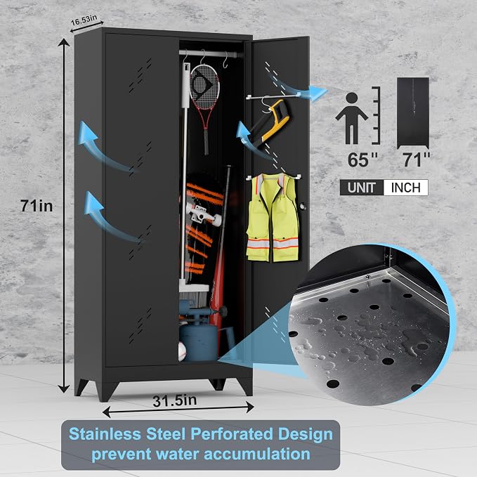 71'' Metal Storage Cabinet - Image 2