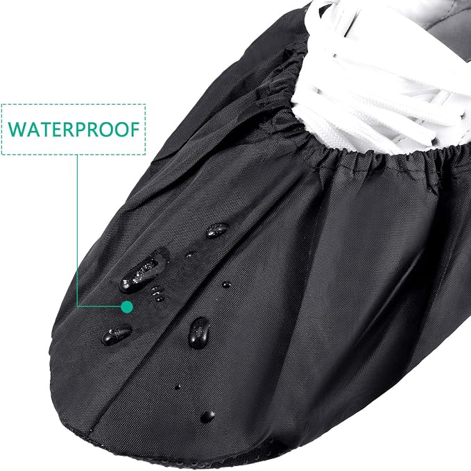 Frienda 16 Pairs Non Slip Reusable Shoe Covers Waterproof Boot Covers - Image 3