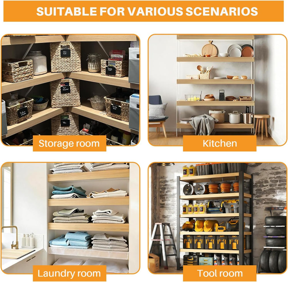 4 Pcs Custom Size Wire Shelf Covers for Pantry, Waterproof Moisture-Resistant...