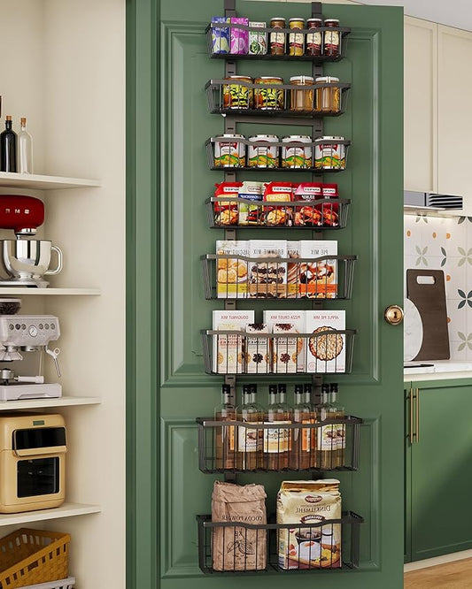 Over The Door Organizer，8-Tier Over The Door Pantry Organizer by Unknown