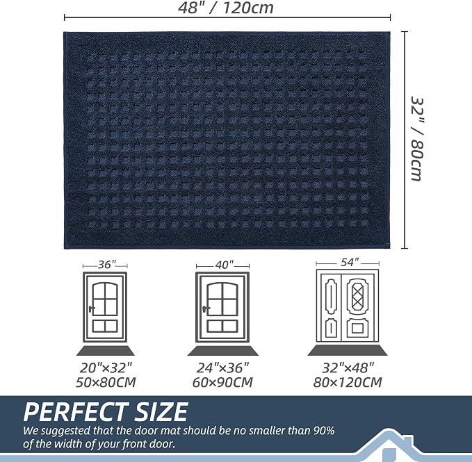 BEQHAUSE Waffle Door Mats Indoor 32"x48", Dog Mat - Image 2