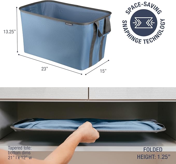 CleverMade Collapsible Laundry Basket Hamper - Image 2