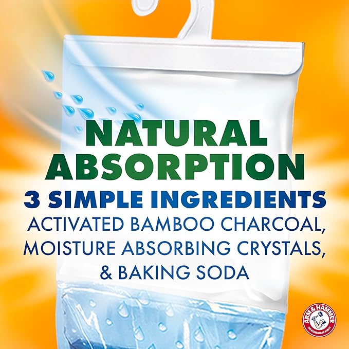 Arm & Hammer Essentials Hanging Moisture Absorber and Odor Eliminator, 17.5 oz. - Image 5