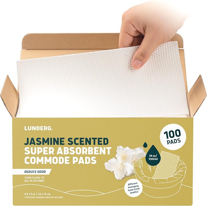 Lunderg Jasmine Scented Super Absorbent Commode Pads by LUNDERG