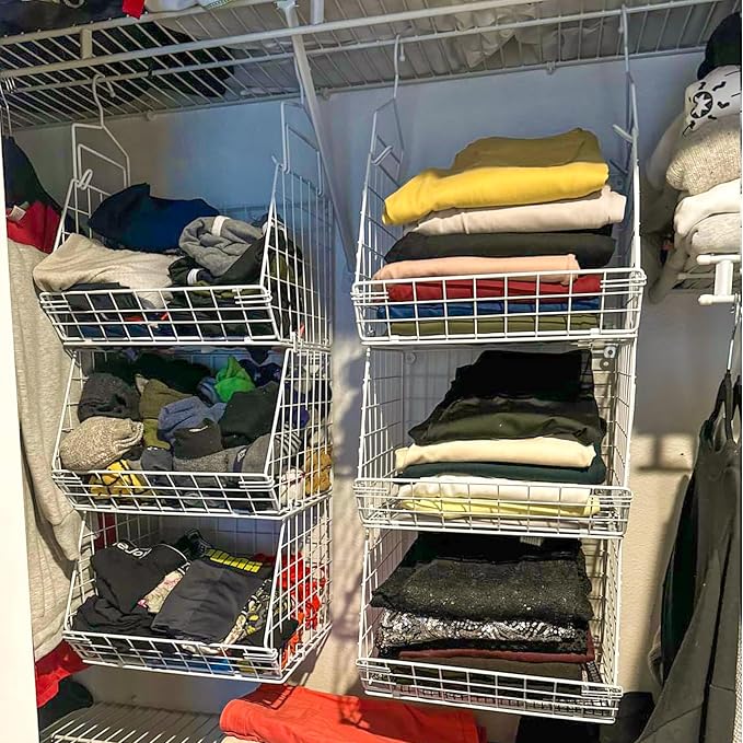 X-cosrack 3 Tier Foldable Closet Organizer, Clothes Shelves - Image 5