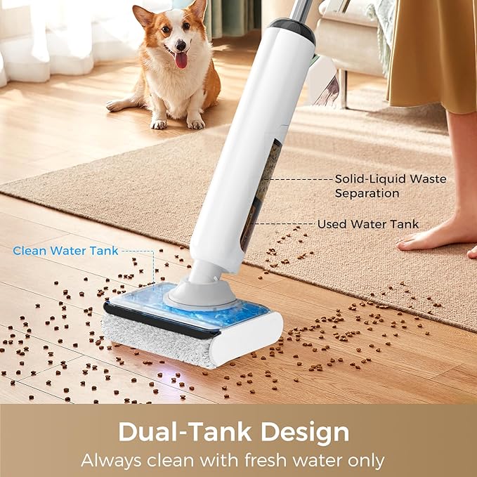 Wet Dry Vacuum Cleaner, 180°Lie-Flat Vacuum Mop All in One - Image 8