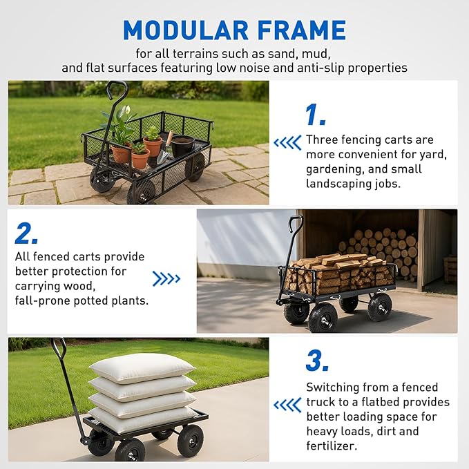 Yesker Steel Garden Carts - Image 5
