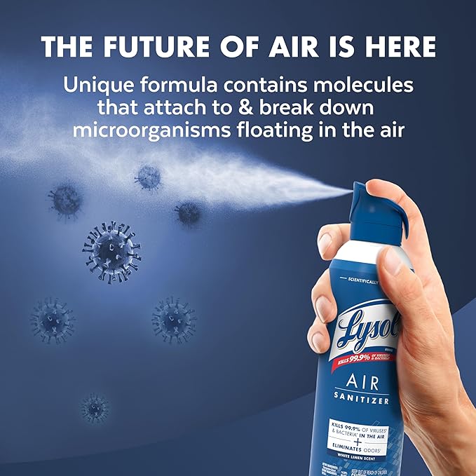 Lysol Air Sanitizer Spray with Odor Eliminator - Image 5