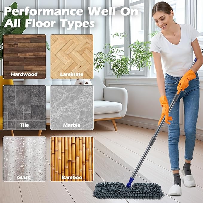 Microfiber Flip Mop, Masthome Flat Mop - Image 6