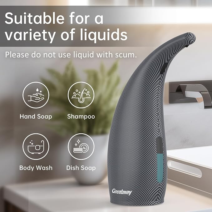 Adjustable Automatic Soap Dispenser Touchless, 4 Adjustable Levels Touchless - Image 5