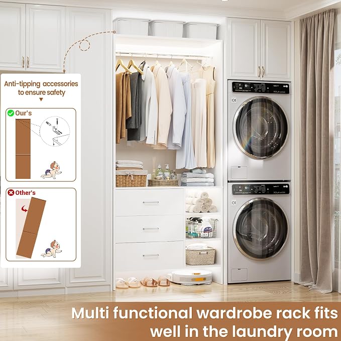 Aheaplus 2.5FT Closet System - Image 6