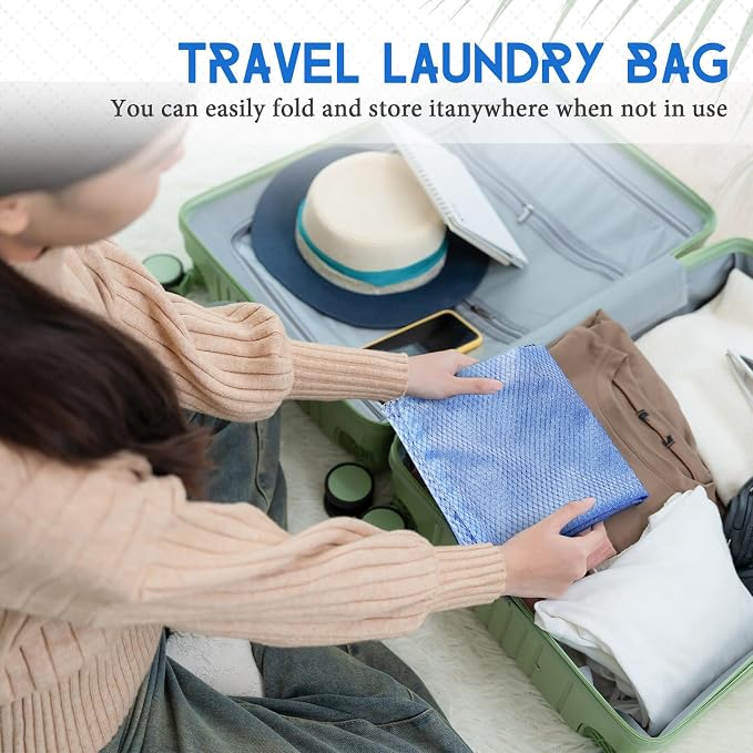 6 Pack 24 x 36 Inches Colorful Mesh Laundry Bag - Image 6