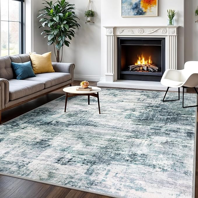 IOHOUZE Modern Abstract Area Rugs 6x9 Ft Washable Rugs by iOhouze