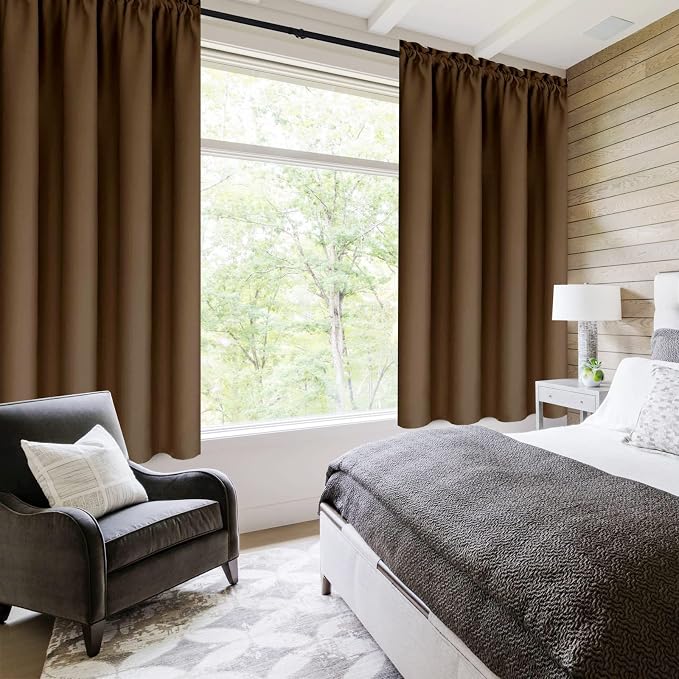 DWCN Blackout Curtains – Thermal Insulated, Energy Saving & Noise Reducing - Image 2