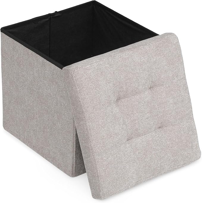 Athena Collection 15" Storage Ottoman Bench Folding Bench by AthenaCollectionFurniture