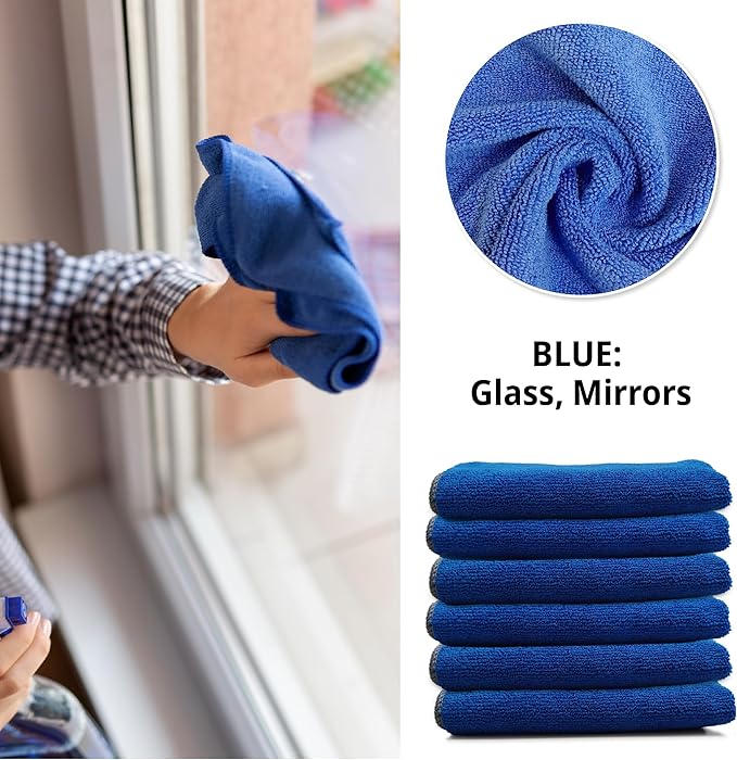 EvaClean Premium Microfiber Cleaning Cloth 16"x16" - Image 6