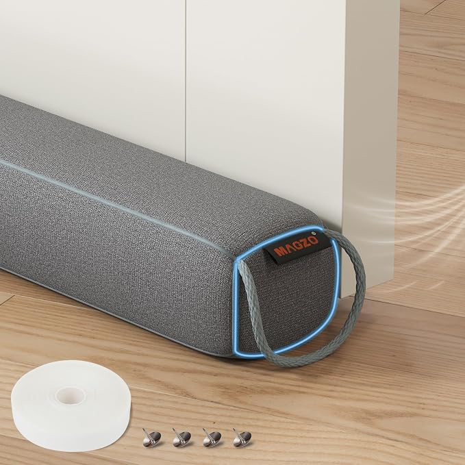 MAGZO Door Draft Stopper 36 Inches, Weighted Rectangle Door Snake by MAGZO