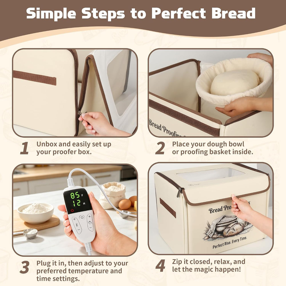 Bread Proofing Box, Sourdough Starter Warmer & Dough Proofer