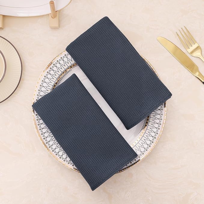 Homaxy 100% Cotton Kitchen Towels and Dishcloths Set - Image 8