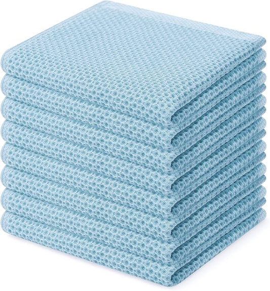 Homaxy 100% Cotton Waffle Weave Kitchen Dish Cloths, Ultra Soft Absorbent Quick by Homaxy