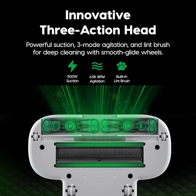 IRIS USA Handheld Corded Mattress Vacuum Cleaner, Dust Sensor, Pet Hair Remover - Image 4