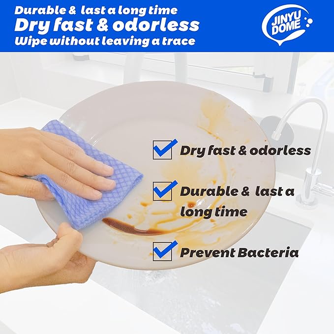 Reusable J Cloths, Disposable Kitchen Cleaning Cloths Dish Towels Dish Cloth - Image 7