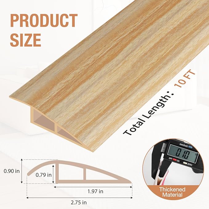 Floor Transition Strip Self Adhesive Vinyl Door Threshold - Image 5
