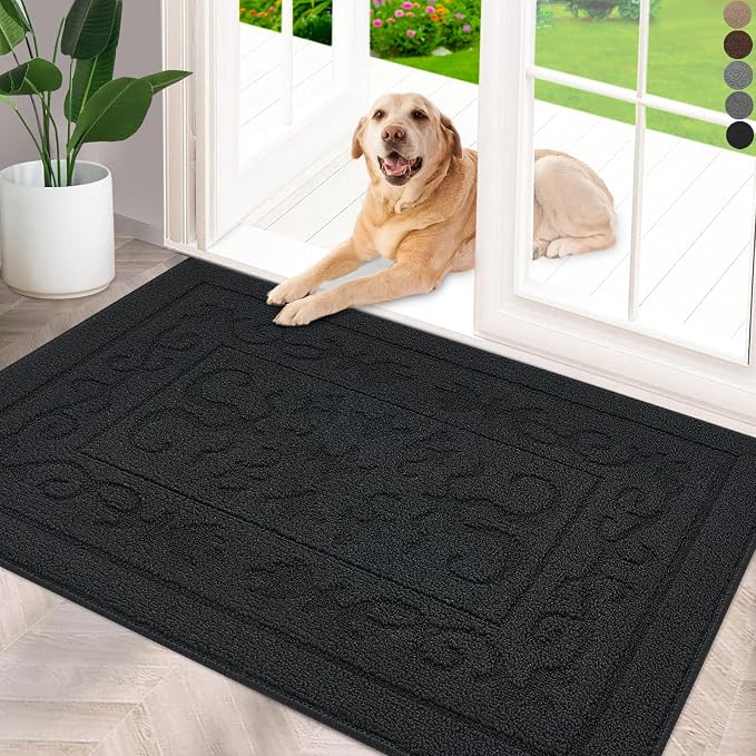 FONEYI Indoor Door Mat 32" x 40", Dirt Trapper Door Mats Non-Slip Entryway Rugs by FONEYI