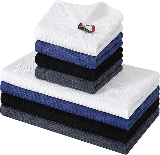 Homaxy 100% Cotton Kitchen Towels and Dishcloths Set by Homaxy