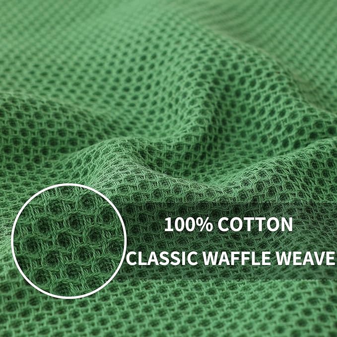 Homaxy 100% Cotton Waffle Weave Kitchen Dish Towels, Ultra Soft Absorbent Quick - Image 2