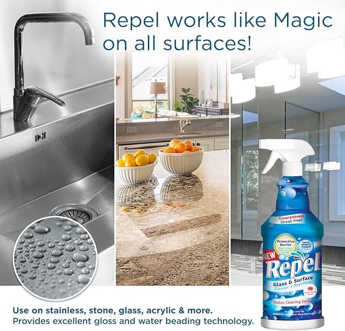 Clean-X REPEL Glass & Surface Cleaner 32 fl. oz. - Image 4