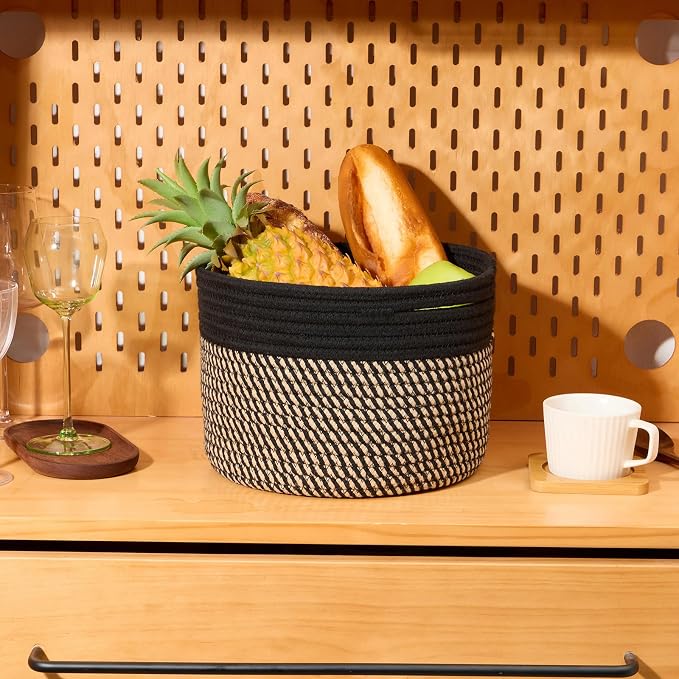 Small Basket for Organizing | Cube Shelf Closet Storage Baskets | 9.7×9.7×7.1” - Image 5