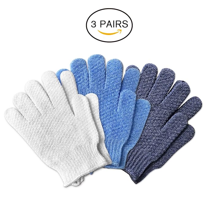 Evridwear Exfoliating Glove for Shower Man and Women, Dual Texture Bath Body - Image 5